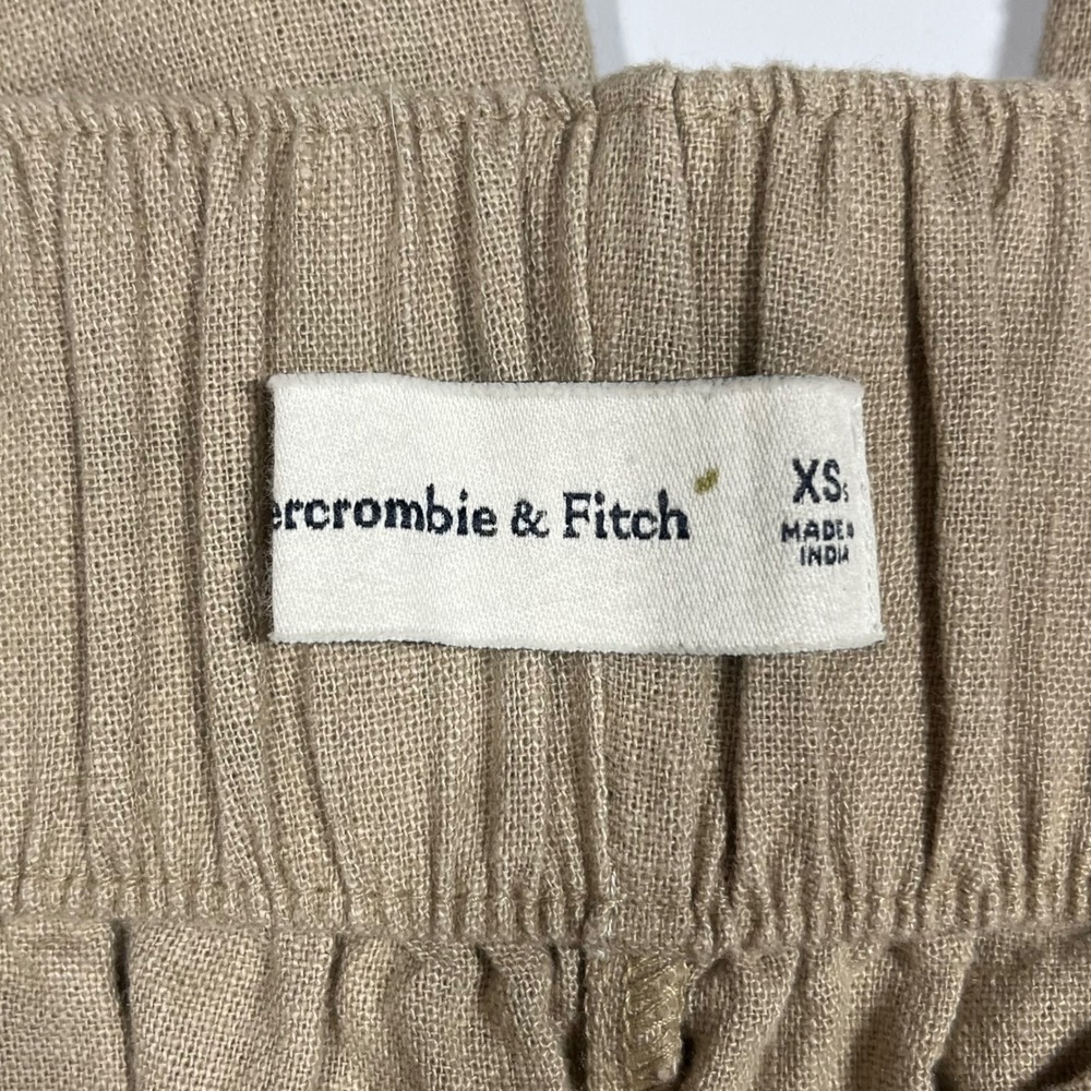 Abercrombie Fitch Linen Blend Wide Leg Coastal Pants Womens XS Old Money Resort - Picture 5 of 14